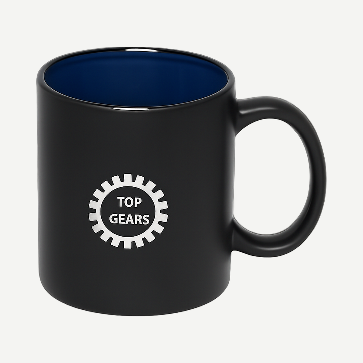 C-Tone 450 ml (15 oz) 'C' Handle Two-Tone Mug - Black/Royal Blue | Limitless Toronto