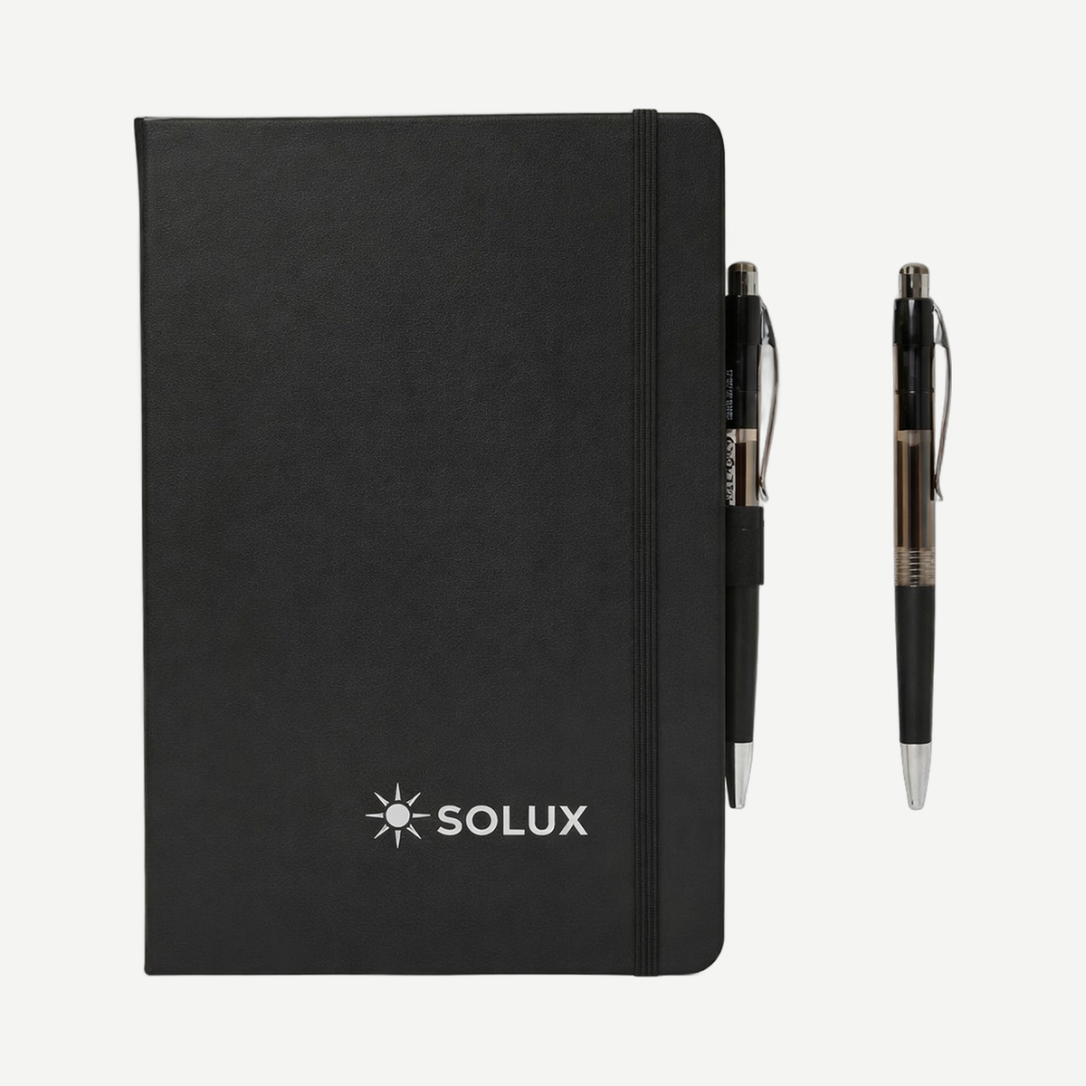 Carmelia Hard Cover Journal with Pen - Black | Limitless Toronto