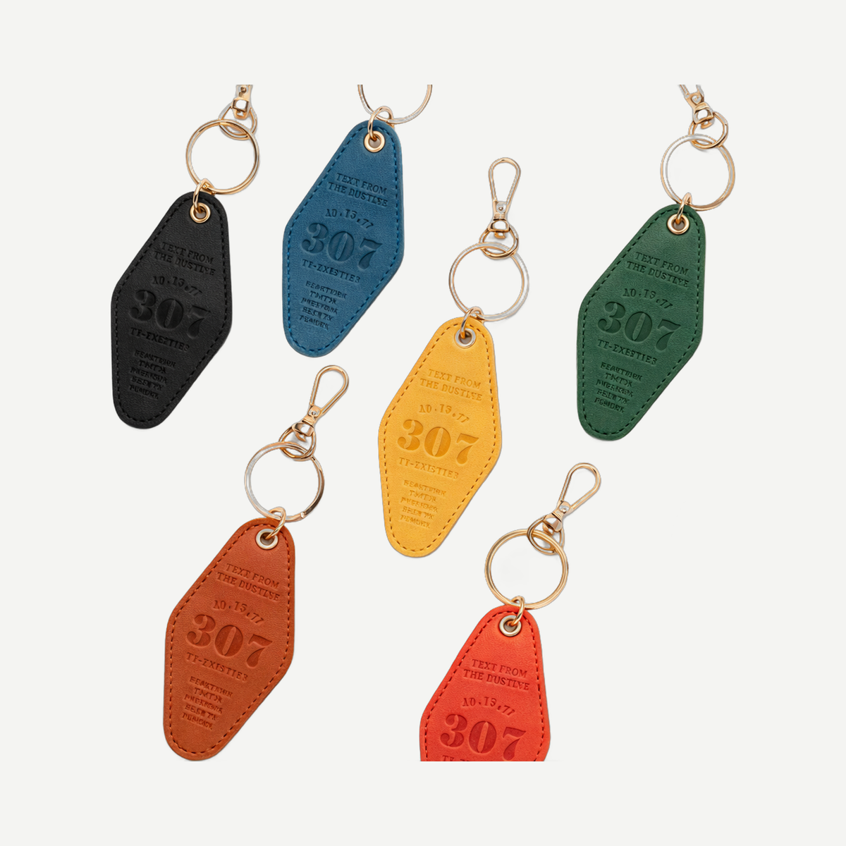Diamond Shape Leather Keychain | Limitless Toronto