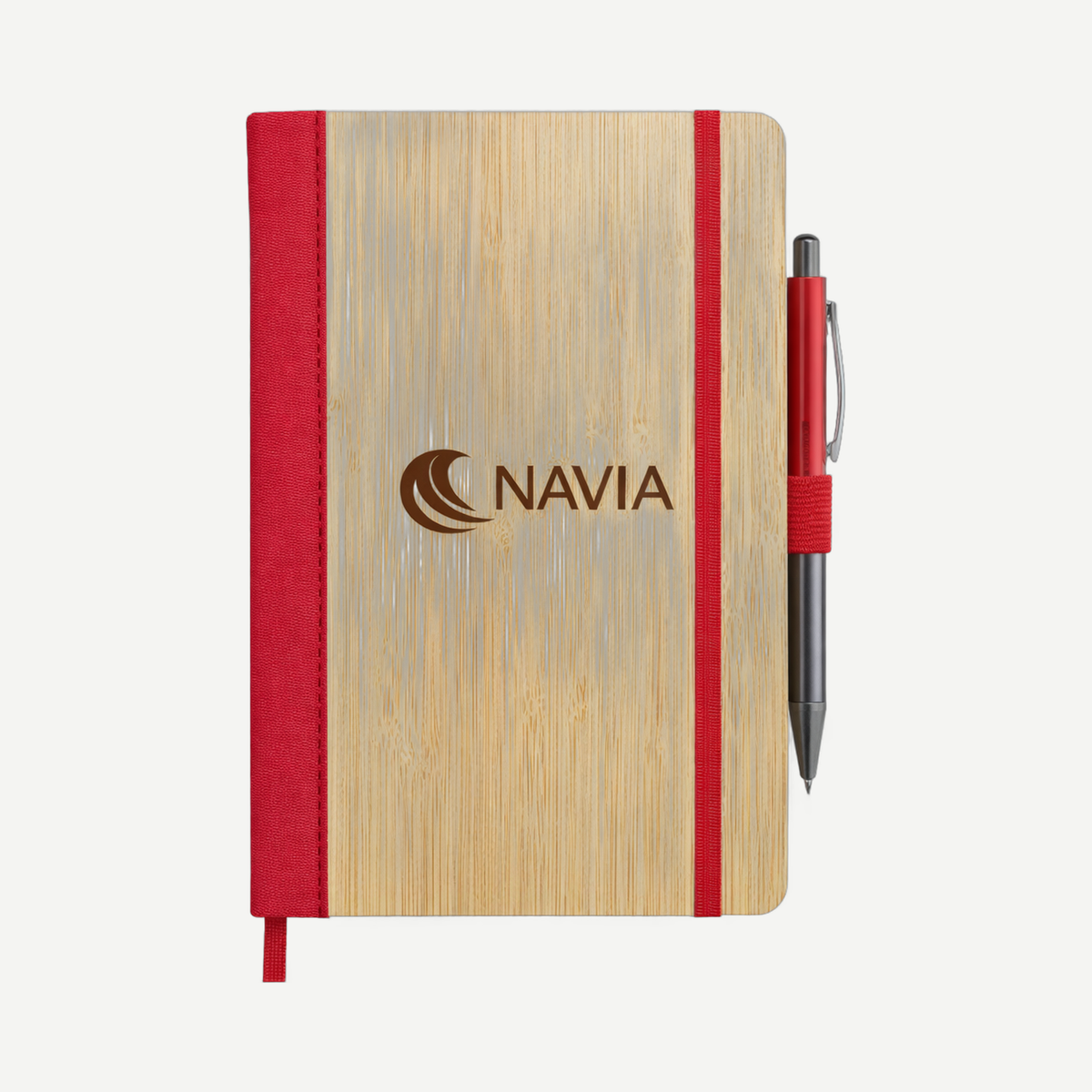 Forleo Bamboo Notebook/Lucky Pen - Red / Gun Metal | Limitless Toronto