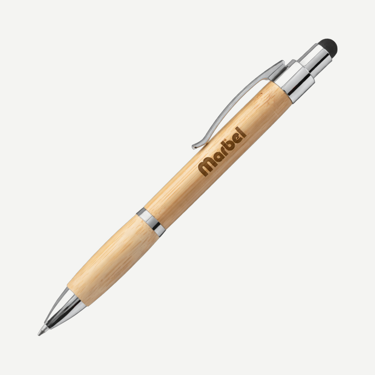 Kafza Bamboo Pen with Stylus - Silver | Limitless Toronto