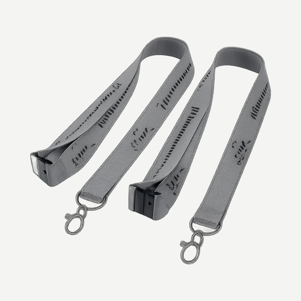 Polyester Lanyard with Safety Breakaway - Gray | Limitless Toronto