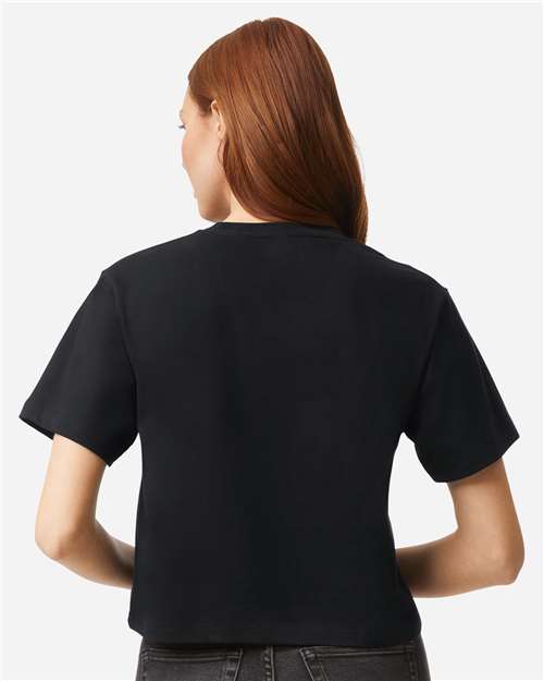 American Apparel Women's Fine Jersey Mid-Length Boxy Tee 102