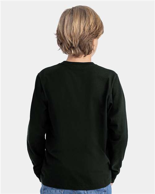 Next Level Youth Cotton Long Sleeve Tee 3311