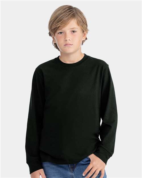 Next Level Youth Cotton Long Sleeve Tee 3311