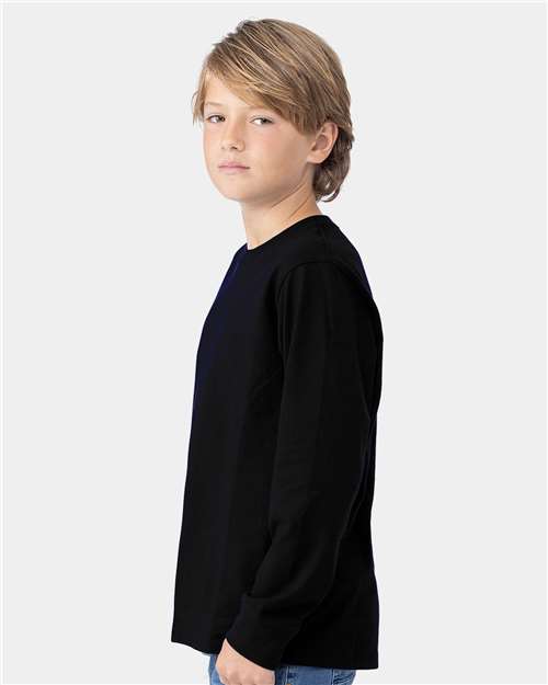 Next Level Youth Cotton Long Sleeve Tee 3311