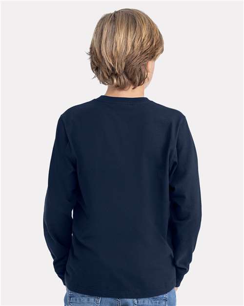 Next Level Youth Cotton Long Sleeve Tee 3311