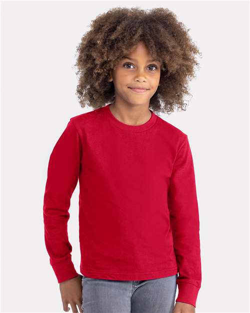 Next Level Youth Cotton Long Sleeve Tee 3311