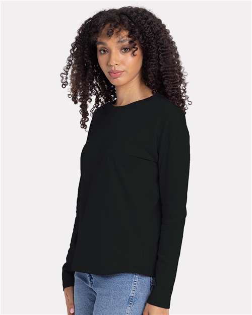 Next Level Women's Cotton Relaxed Long Sleeve Tee 3911