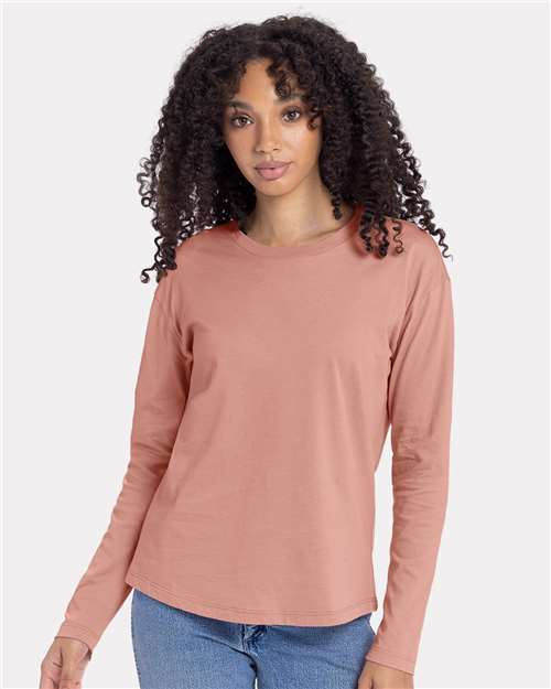 Next Level Women's Cotton Relaxed Long Sleeve Tee 3911