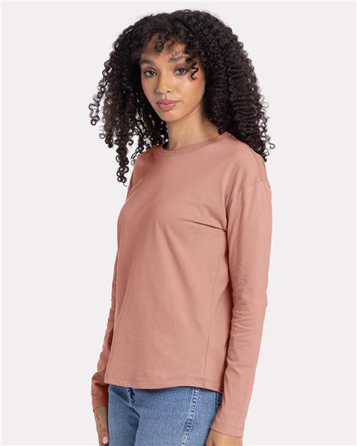 Next Level Women's Cotton Relaxed Long Sleeve Tee 3911