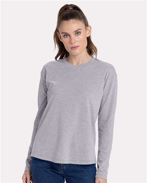 Next Level Women's Cotton Relaxed Long Sleeve Tee 3911