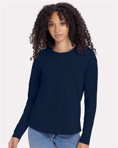 Next Level Women's Cotton Relaxed Long Sleeve Tee 3911