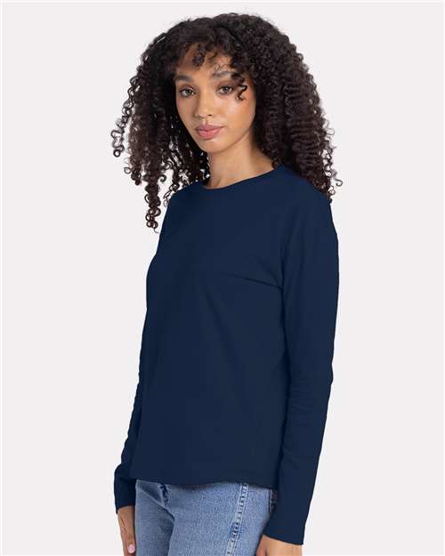Next Level Women's Cotton Relaxed Long Sleeve Tee 3911