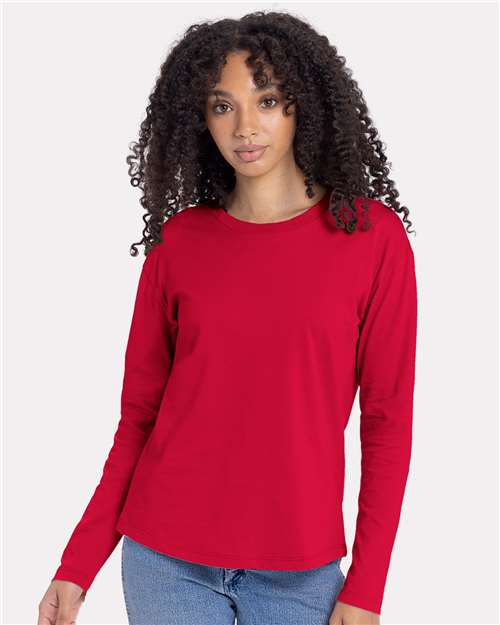 Next Level Women's Cotton Relaxed Long Sleeve Tee 3911