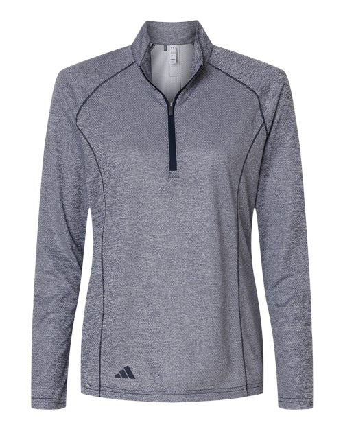 Adidas Women's Space Dyed Quarter-Zip Pullover A594