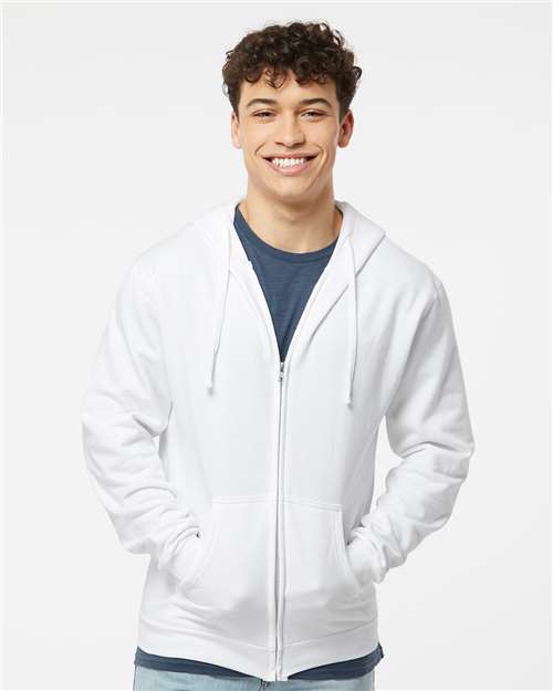 M&O Unisex Zipper Fleece Hoodie 3331
