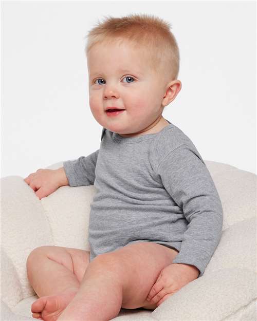 Rabbit Skins Infant Fine Jersey Long Sleeve Bodysuit 4421