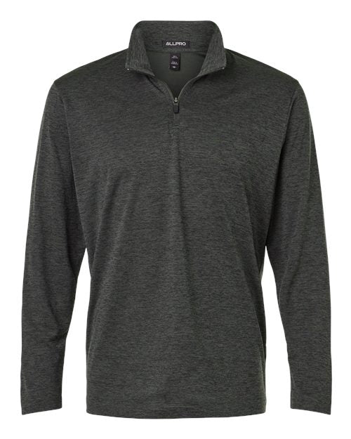 AllPro Men's Pro-Lock Performance Mélange Quarter-Zip Pullover 4HM700