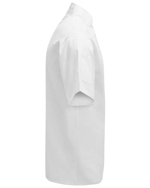 Artisan Collection by Reprime Unisex Ten Studded Front Short Sleeve Chef Coat RP664