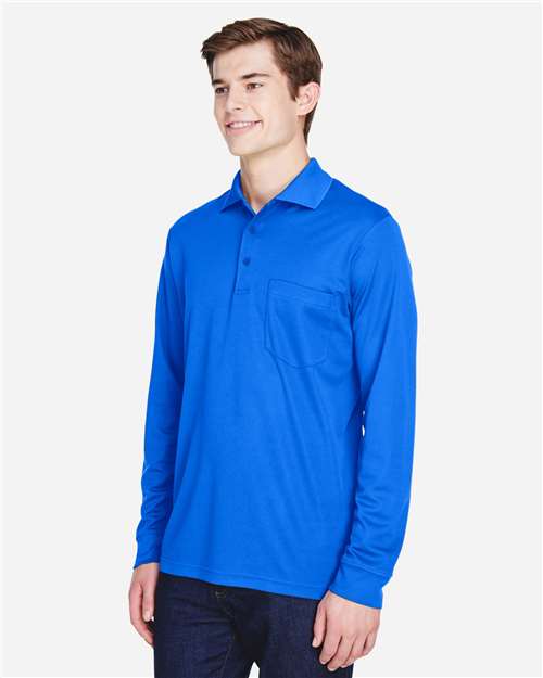 CORE365 Men's Pinnacle Performance Long Sleeve Piqué Polo with Pocket 88192P