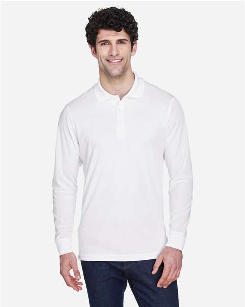 CORE365 Men's Pinnacle Performance Long Sleeve Piqué Polo 88192