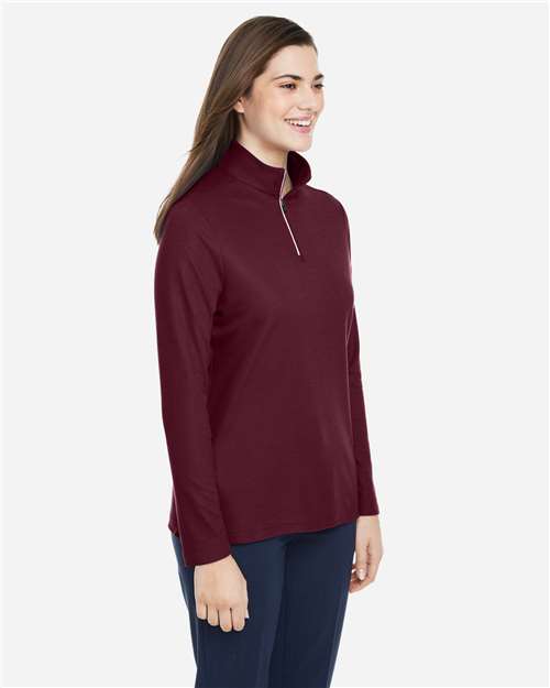 CORE365 Women's Fusion ChromaSoft™ Pique Quarter-Zip Pullover CE405W