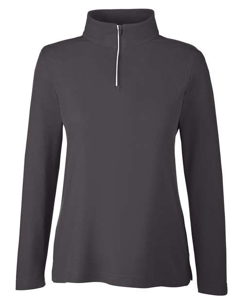 CORE365 Women's Fusion ChromaSoft™ Pique Quarter-Zip Pullover CE405W