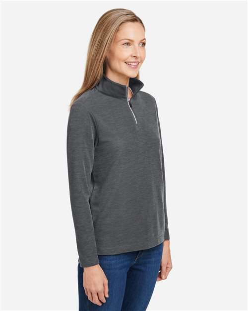 CORE365 Women's Fusion ChromaSoft™ Pique Quarter-Zip Pullover CE405W