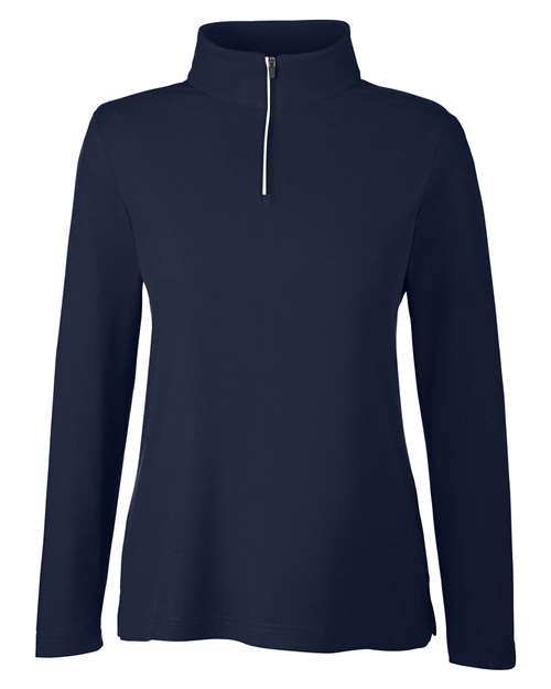 CORE365 Women's Fusion ChromaSoft™ Pique Quarter-Zip Pullover CE405W