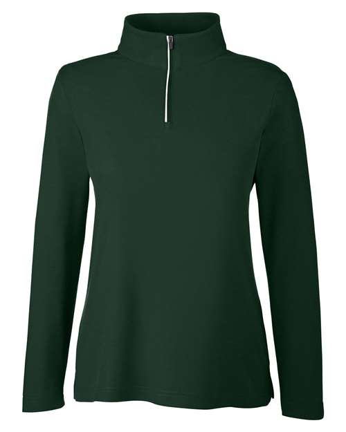 CORE365 Women's Fusion ChromaSoft™ Pique Quarter-Zip Pullover CE405W
