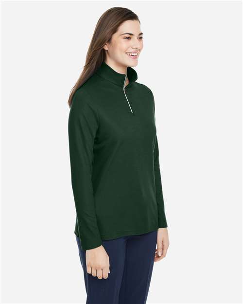 CORE365 Women's Fusion ChromaSoft™ Pique Quarter-Zip Pullover CE405W