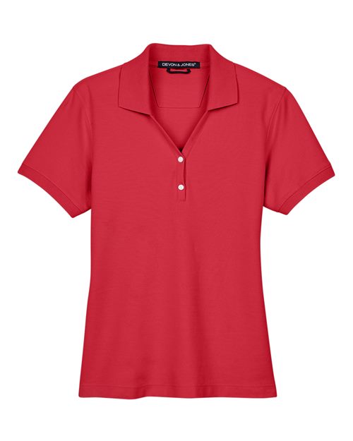 Devon & Jones Women's Pima Piqué Polo D100W
