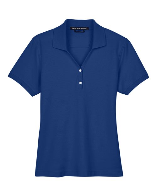 Devon & Jones Women's Pima Piqué Polo D100W