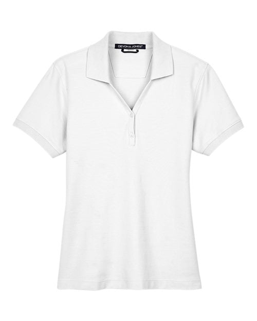 Devon & Jones Women's Pima Piqué Polo D100W