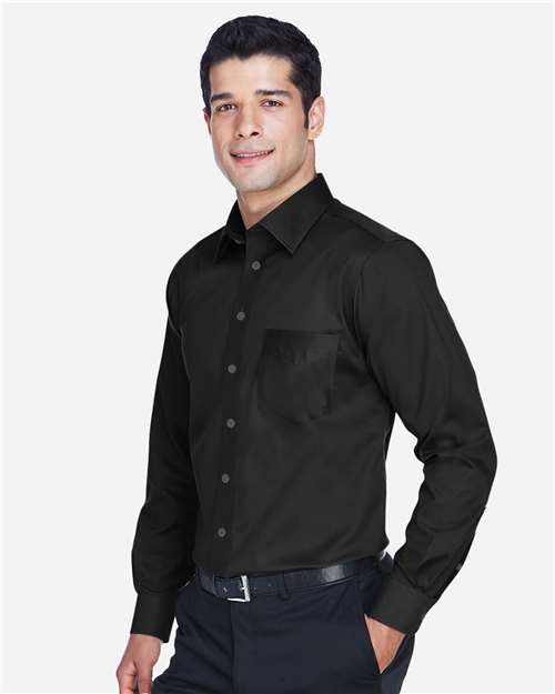 Devon & Jones Men's Crown Collection® Solid Stretch Twill Woven Dress Shirt DG530