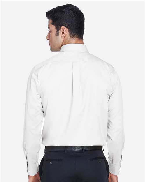 Devon & Jones Men's Crown Collection® Solid Stretch Twill Woven Dress Shirt DG530