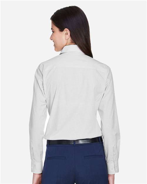 Devon & Jones Women's Crown Collection® Gingham Check Woven Dress Shirt D640W
