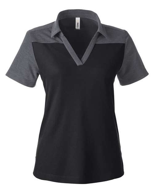 CORE365 Women's Fusion ChromaSoft™ Colorblock Polo CE112CW