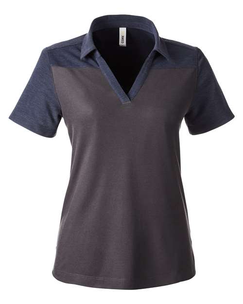CORE365 Women's Fusion ChromaSoft™ Colorblock Polo CE112CW