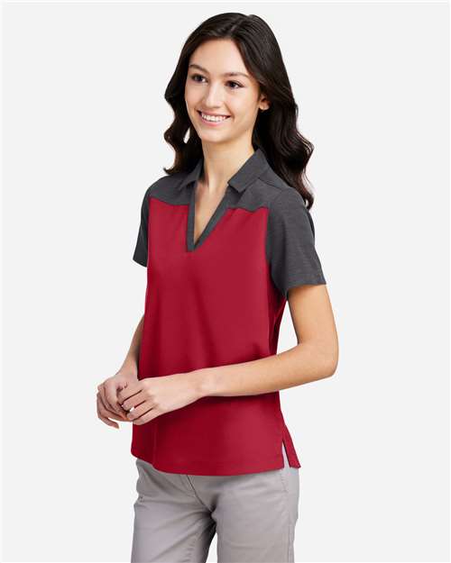CORE365 Women's Fusion ChromaSoft™ Colorblock Polo CE112CW