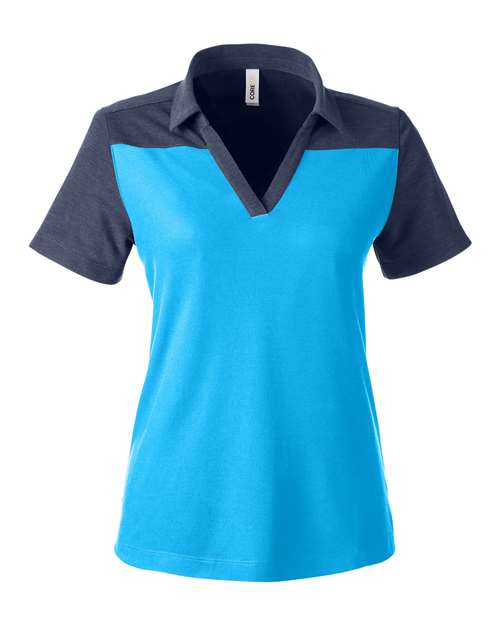 CORE365 Women's Fusion ChromaSoft™ Colorblock Polo CE112CW