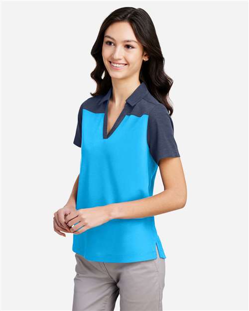 CORE365 Women's Fusion ChromaSoft™ Colorblock Polo CE112CW