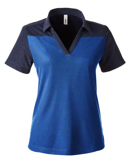 CORE365 Women's Fusion ChromaSoft™ Colorblock Polo CE112CW