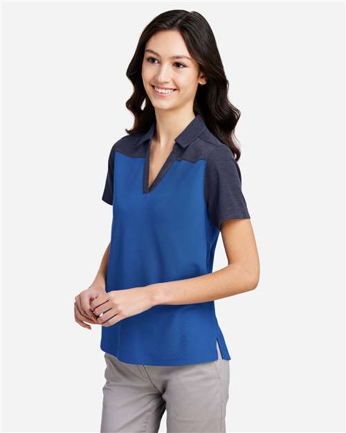 CORE365 Women's Fusion ChromaSoft™ Colorblock Polo CE112CW