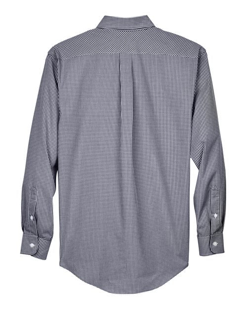 Devon & Jones Men's Crown Collection® Gingham Check Woven Dress Shirt D640