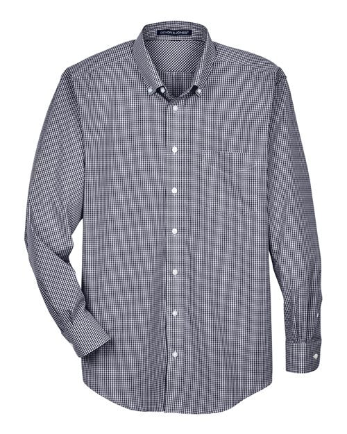 Devon & Jones Men's Crown Collection® Gingham Check Woven Dress Shirt D640