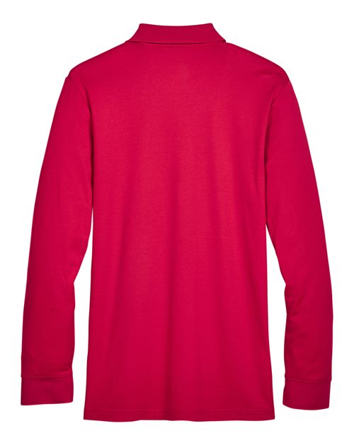 Devon & Jones Men's CrownLux Performance® Plaited Long Sleeve Polo DG20L