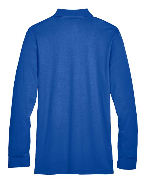 Devon & Jones Men's CrownLux Performance® Plaited Long Sleeve Polo DG20L