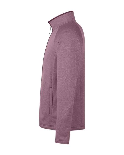CORE365 Men's Venture Heathered Stripe Full-Zip Jacket CE72